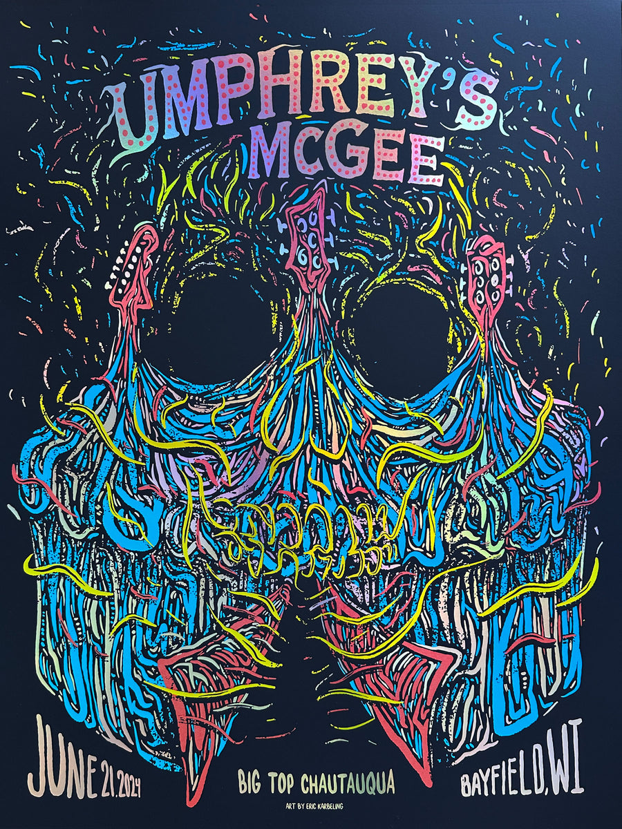 Umphrey's McGee WI 2024 | 18"x24" Screen Print | Foil Paper