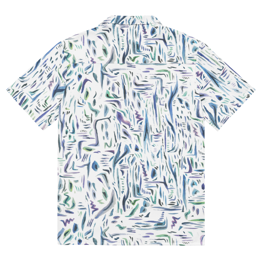 Wild Watercolor Aloha Print Shirt
