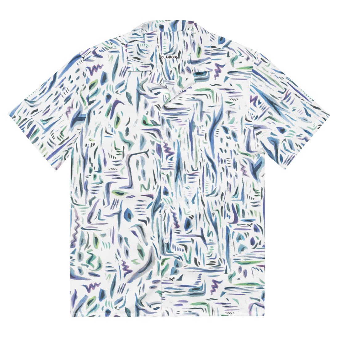Wild Watercolor Aloha Print Shirt